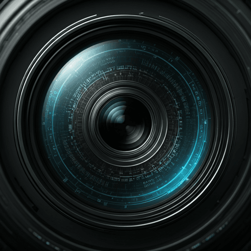 Camera Lens CGI illustration